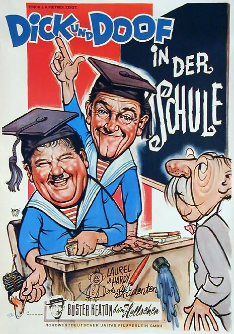 Plakat – Dick & Doof in der Schule
