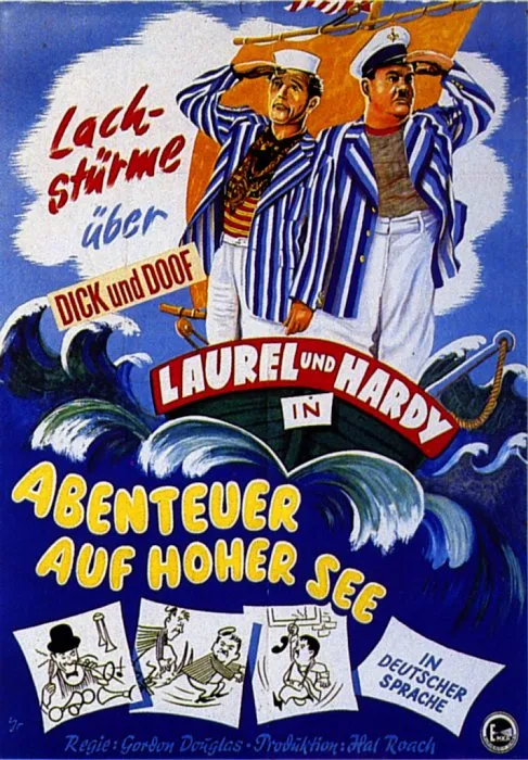 Plakat – Dick & Doof auf hoher See