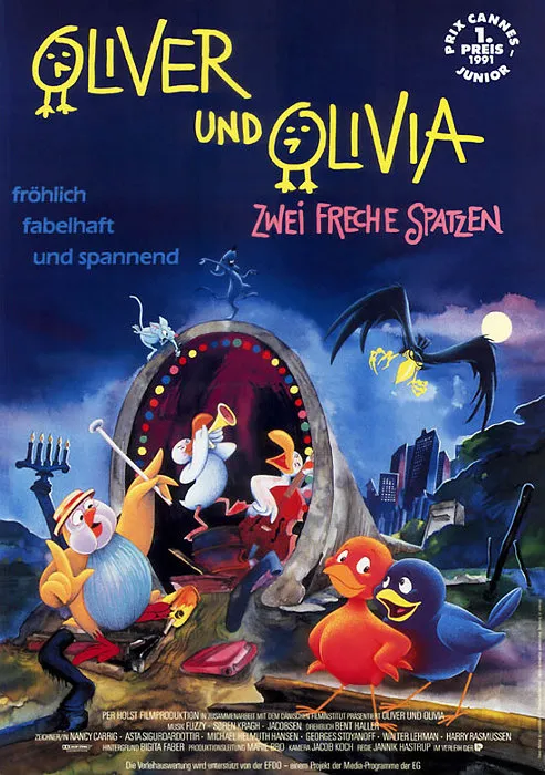 Plakat – Oliver und Olivia - Zwei freche Spatzen