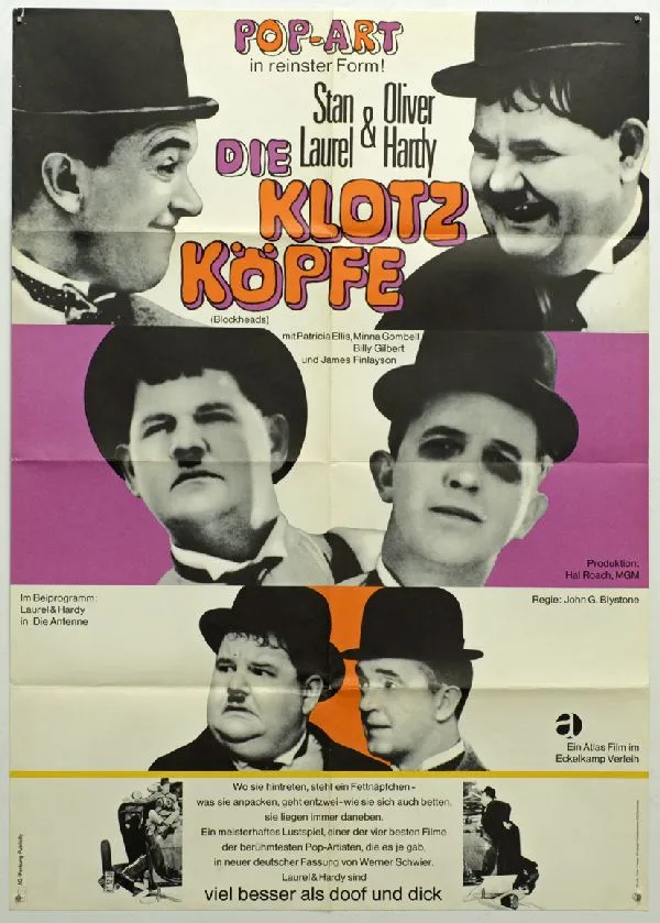 Plakat – Dick & Doof - Die Klotzköpfe